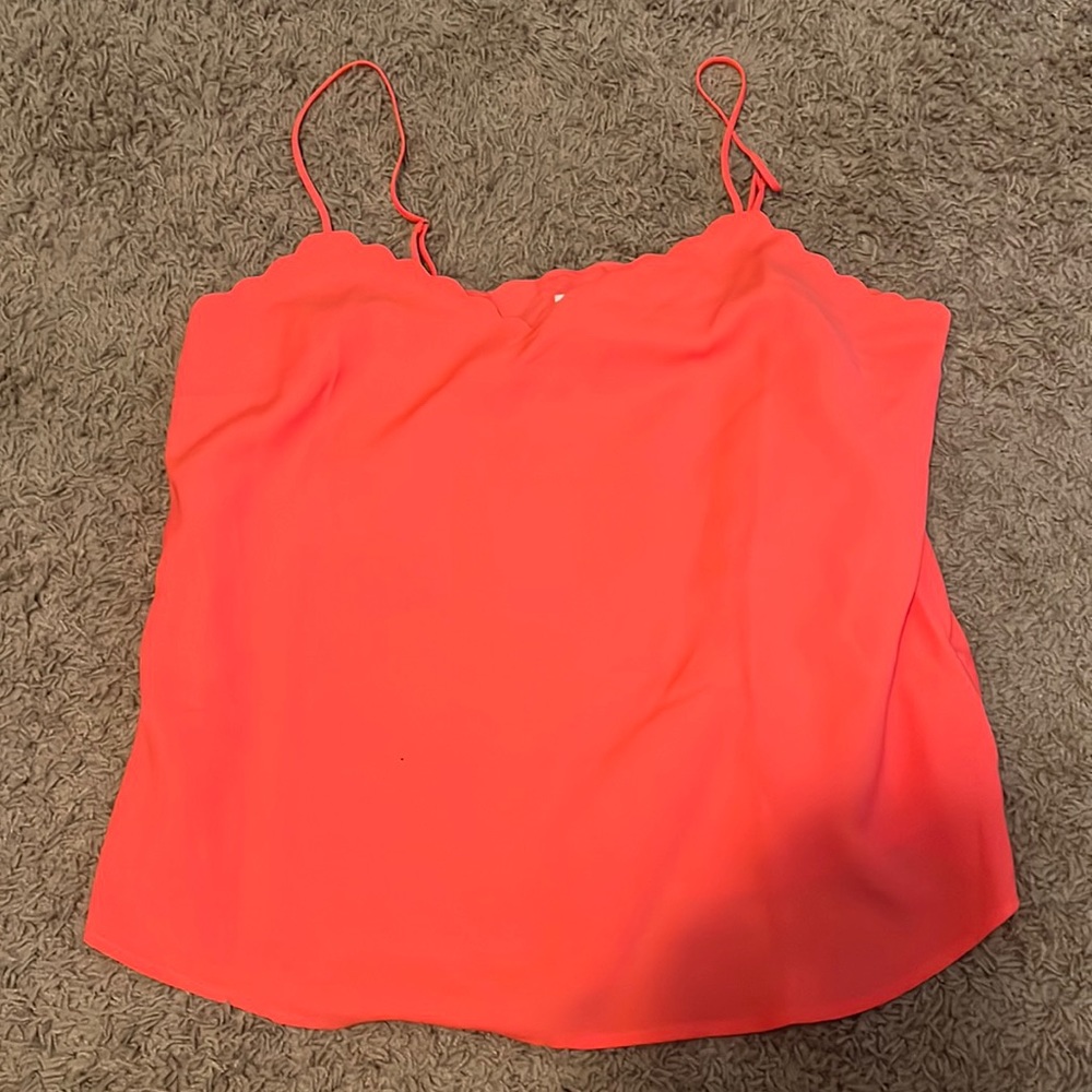 J. Crew scallop tank